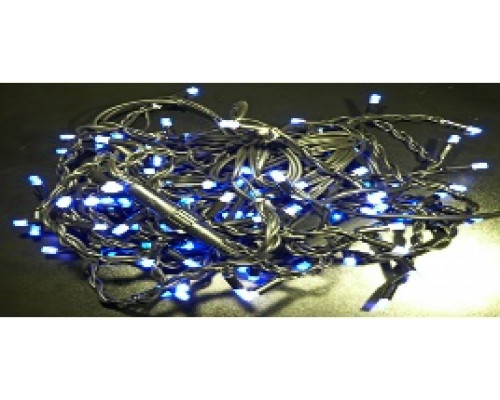Гірлянда RD-7081 бахрама вулиця 120LED (Ø 3,3) 4м (контрол.220V) Провід-Чорний, Колір ламп-Синій