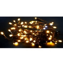Гірлянда RD-7082 бахрама вулиця 120LED (Ø 3,3) 4м (контрол.220V) Провід-Чорний, Колір ламп-Теплий