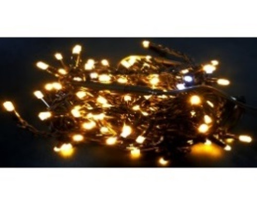 Гірлянда RD-7082 бахрама вулиця 120LED (Ø 3,3) 4м (контрол.220V) Провід-Чорний, Колір ламп-Теплий