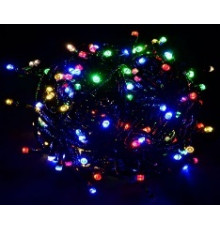 Гірлянда RD-7127 внутр. 100LED 9м Провід-Чорний, Колір ламп-Мікс ДЕШОВА