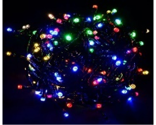 Гірлянда RD-7127 внутр. 100LED 9м Провід-Чорний, Колір ламп-Мікс ДЕШОВА