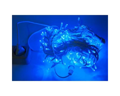 Гірлянда RD-7098 вулиця 100LED 10м (Ø 3,3) (флеш) (контрол.220V)+подовж. Провід-Білий, Колір ламп-Синій