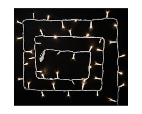 Гірлянда RD-7099 вулиця 100LED 10м (Ø 3,3) (флеш) (контрол.220V)+подовж. Провід-Білий, Колір ламп-Теплий