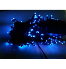 Гірлянда RD-7095 вулиця 100LED 10м (Ø 3,3) (флеш) (контрол.220V)+подовж. Дріт-Чорний, Колір ламп-Синій