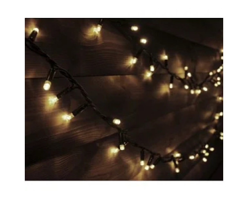 Гірлянда RD-7096 вулиця 100LED 10м (Ø 3,3) (флеш) (контрол.220V)+подовж. Дріт-чорний, Колір ламп-теплий