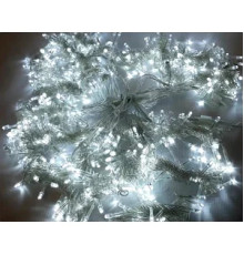 Гірлянда RD-7075 вулиця 100LED 10м (контроль.220V) Провід-Білий, Колір ламп-Білий