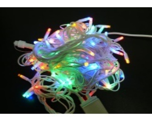 Гірлянда RD-7071 вулиця 100LED 10м (контроль.220V) Провід-Білий, Колір ламп-Мікс