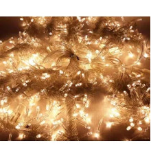 Гірлянда RD-7077 вулиця 100LED 10м (контрол.220V) Провід-Білий, Колір ламп-Теплий