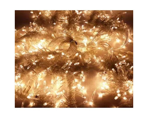 Гірлянда RD-7077 вулиця 100LED 10м (контрол.220V) Провід-Білий, Колір ламп-Теплий