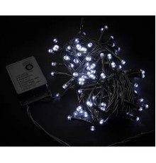 Гірлянда RD-7072 вулиця 100LED 10м (контрол.220V) Провід-Чорний, Колір ламп-Білий