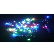 Гірлянда RD-7159 100LED 9м точка матова Провід-Чорний, Колір ламп-Мікс