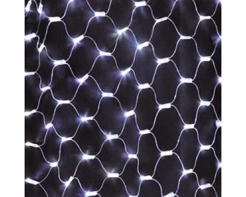 Гірлянда RD-7161 Сітка 120LED 1.5мx1.5м, Провід-білий, Колір ламп-білий