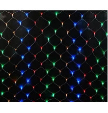Гірлянда RD-7160 Сітка 120LED 1.5мx1.5м Провід-Білий, Колір ламп-Мікс