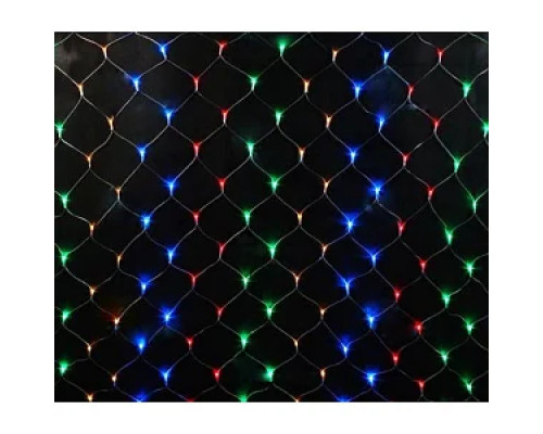 Гірлянда RD-7160 Сітка 120LED 1.5мx1.5м Провід-Білий, Колір ламп-Мікс