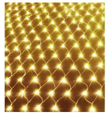 Гірлянда RD-7162 Сітка 120LED 1.5мx1.5м Провід-Білий, Колір ламп-Теплий