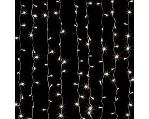 Гірлянда RD-7124 Штора вулиця 120LED (Ø 3,3) 3.5*1м (флеш) Дріт-чорний, Колір ламп-білий