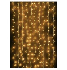 Гірлянда RD-7093 Штора вулиця 120LED (Ø 3,3) 4х1м (контрол.220V) Провід-Білий, Колір ламп-Теплий