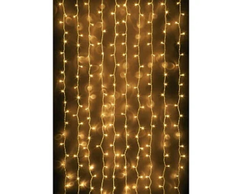 Гірлянда RD-7093 Штора вулиця 120LED (Ø 3,3) 4х1м (контрол.220V) Провід-Білий, Колір ламп-Теплий