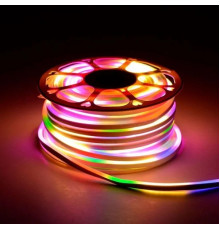 Стрічка LED шланг прямокутний 2835 10м. з контр. на 220V (Мікс) 7180/7190