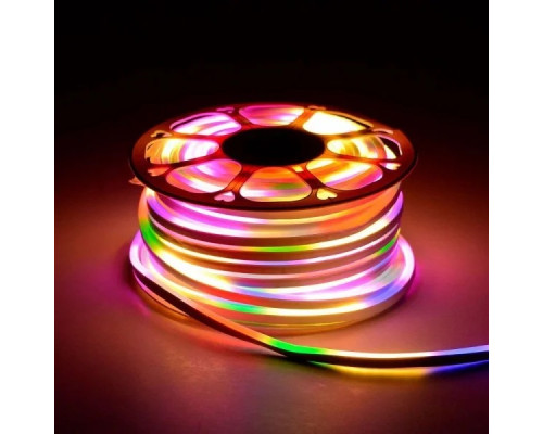Стрічка LED шланг прямокутний 2835 10м. з контр. на 220V (Мікс) 7180/7190