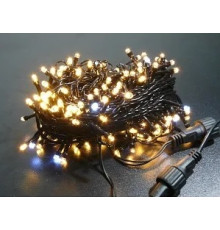 Гірлянда RD-7169 внутр. 200LED 20м Провід-Чорний, флеш (Теплий)