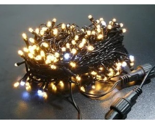Гірлянда RD-7169 внутр. 200LED 20м Провід-Чорний, флеш (Теплий)