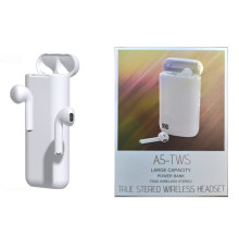 Навушники у боксі A5-TWS + power bank