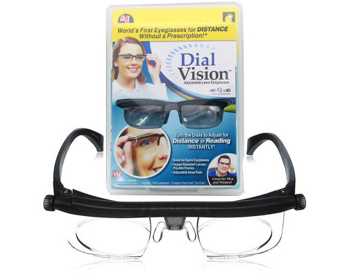 Окуляри з регулюванням лінз Dial Vision Adjustable Lens Eyeglasses (від -6D до +3D) (W-31)