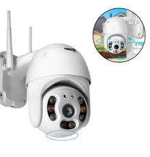 Камера відеоспостереження PTZ вулична WiFi 2mp (ICSEE) (біло-зелена коробка)