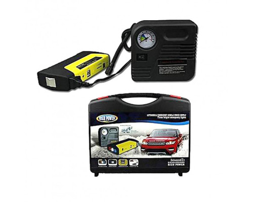 Пускозарядний пристрій JUMPSTARTER TM15 PUMP (50800 мАг) + компресор (300/600A)