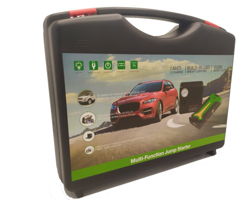 Пускозарядний пристрій JUMPSTARTER TM15B PUMP (68000 мАг) + компресор