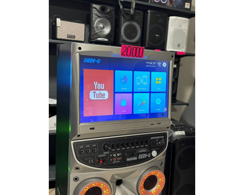 Караоке-система з екраном Gedi-G GD-1415 — 120W RMS, екран 15,4"