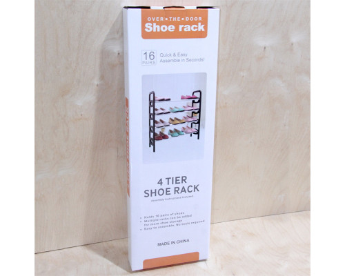 Полиця для взуття Shoe rack (4 полиці, 16 пар) (TM-02)