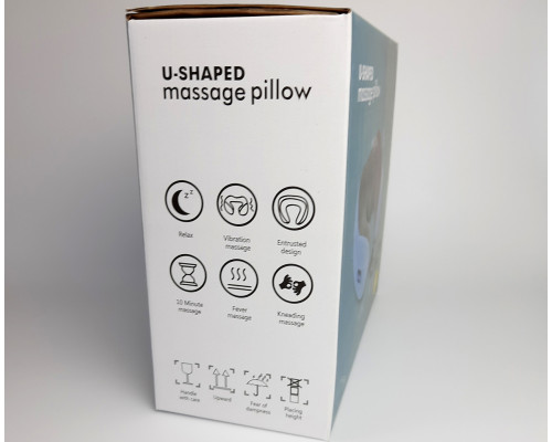 Масажер подушка U-Shaped Massage Pillow SHAKE (Батарейка AA - 2 шт) (WM-003)