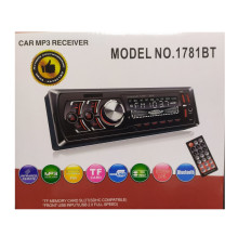 Автомагнітола 1DIN MP3 1781BT (1USB, 2USB-зарядка, TF card, bluetooth)