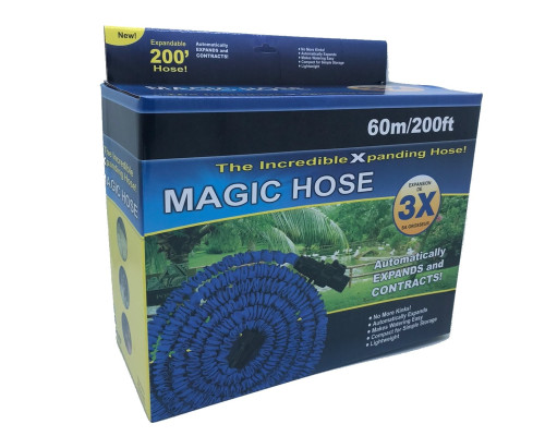 Шланг поливальний MAGIC HOSE, що розтягується, 60м/200ft