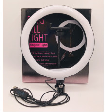 Кільцева LED лампа QX-260 (1 крепл.тел.) (USB) (26см)