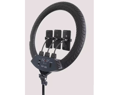 Кільцева LED лампа SLP-G63 (3 крепл.тел.) (пульт) 220V (55см) (501-520)