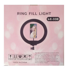 Кільцева LED лампа LC-330 (1 крепл.тел.) (USB) (33см)
