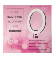 Кільцева LED лампа S31 (1 крепл.тел) (кер. на дроті) (USB) (30см)