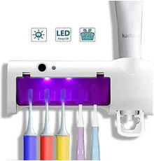 Диспенсер для зубної пасти та щіток авто Multi-function Toothbrush sterilizer JX008 (феолетова коробка) (W79)