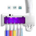 Диспенсер для зубної пасти та щіток авто Multi-function Toothbrush sterilizer JX008 (феолетова коробка) (W79)