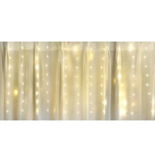 Гірлянда RD-9002 Штора 150LED 3mх1m, 15LEDX10 бурульок (контрол.220V) з хвіст. заглуш. Колір ламп-білий