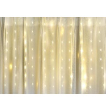 Гірлянда RD-9006 Штора 200LED 2mx2m, 10LED X 20 бурульок (контрол.220V) з хвіст. заглуш. Колір ламп-білий