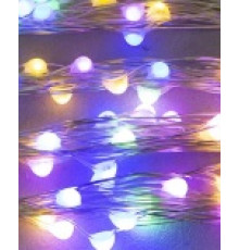 Гірлянда RD-9023 роса 100LED RGB (контрол.220V) 10м Колір ламп-Теплий