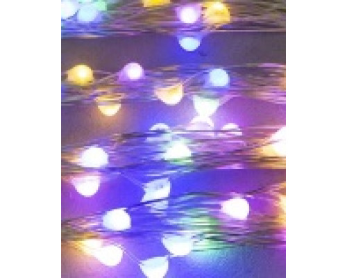 Гірлянда RD-9024 роса 100LED RGB (контрол.220V) 10м Колір ламп-мікс