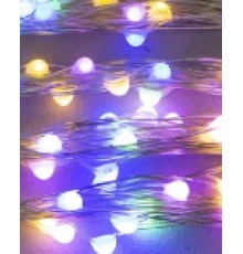 Гірлянда RD-9026 роса 100LED RGB (контрол.220V) 10м Колір ламп-Синій