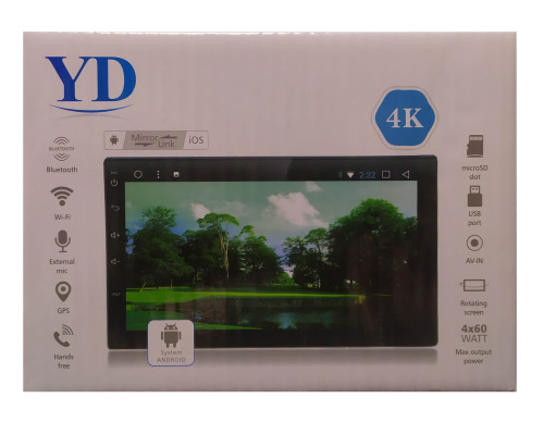 Автомагнітола 2DIN 7" UNIVESAL ANDROID SMALL
