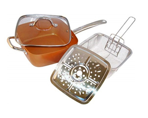 Сковорода універсальна Copper cook deep square pan