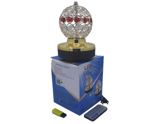Лампа на поставці куля, що обертається RGB RHD-158 mp3+ду (RD-5021)